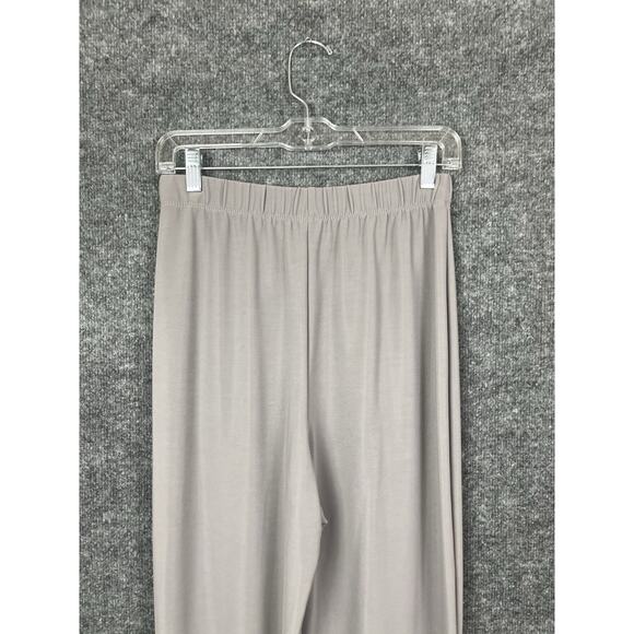 Susan Graver Style Women Gray Elastic Waist Liquid Knit Pants Size Petite M - Picture 6 of 10